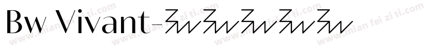 Bw Vivant字体转换